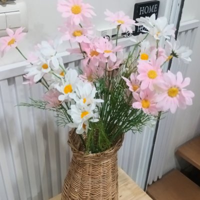 ดอกเดซี่ก้านยาวดอกไม้ปลอมดอกไม้ประดิษฐ์ Artificial daisy flowers