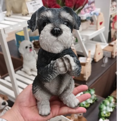 ตุ๊กตาเรซิ่นหมายืนหมานั่ง