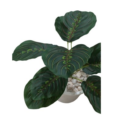 ต้นไม้ปลอมประดิษฐ์ใบลายใบสวยงามกระถาง 8 นิ้ว