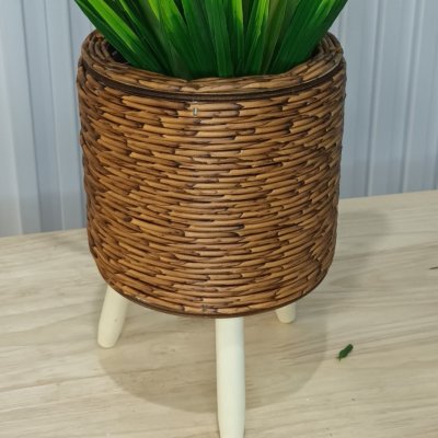 ดอกทิวลิปปลอมดอกไม้ประดิษฐ์ในตะกร้าสานหวายเทียม (พลาสติก) Artificial Tulip in plastic basket