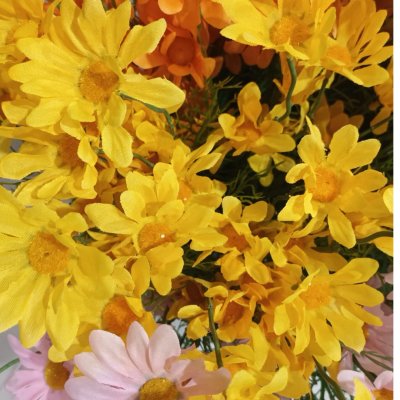 ดอกเดซี่ก้านยาวดอกไม้ปลอมดอกไม้ประดิษฐ์ Artificial daisy flowers