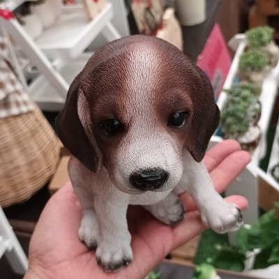 ตุ๊กตาเรซิ่นหมายืนหมานั่ง