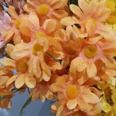 ดอกเดซี่ก้านยาวดอกไม้ปลอมดอกไม้ประดิษฐ์ Artificial daisy flowers