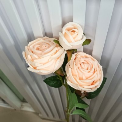 ดอกกุหลาบปลอมดอกไม้ประดิษฐ์ดอกใหญ่สวยเหมือนจริงก้านยาว61ซม.Artificial large rose flower