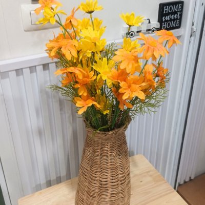 ดอกเดซี่ก้านยาวดอกไม้ปลอมดอกไม้ประดิษฐ์ Artificial daisy flowers