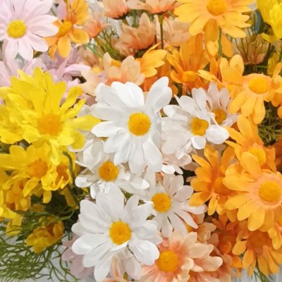 ดอกเดซี่ก้านยาวดอกไม้ปลอมดอกไม้ประดิษฐ์ Artificial daisy flowers