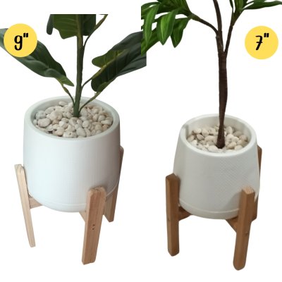 กระถางเบลล่า7-9นิ้วพร้อมขาตั้งไม้ Bella 7-9-inch pot with wooden stand กระถางเบลล่า7-9นิ้วพร้อมขาตั้งไม้ Bella 7-9-inch pot with wooden stand