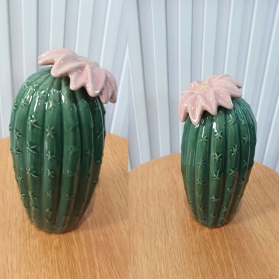 (2 ชิ้น)ต้นกระบองเพชรเซรามิกน่ารัก Cute ceramic cactus.