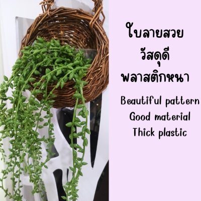 ต้นไม้เลื้อยปลอมประดิษฐ์ตะกร้าสาน Artificial climbing plant in woven basket