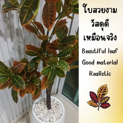 ต้นโกสนปลอมต้นไม้ประดิษฐ์ Artificial / Fake Croton Tree