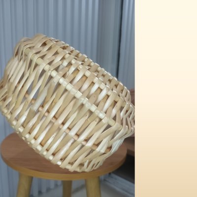 ตะกร้าสานใบเล็กน่ารักสำหรับตกแต่งใส่ของเล็กๆ Cute small woven basket