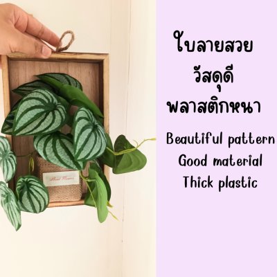 ต้นไม้เลื้อยปลอมประดิษฐ์บนกรอบไม้ artificial vine mounted on a wooden frame