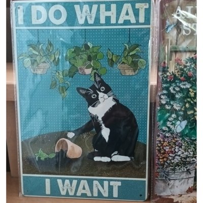 ป้ายสังกะสีวินเทจ 4 ลายสุดน่ารัก Cute Vintage Tin/Metal Signs
