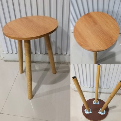 โต๊ะกลมขนาดเล็กทรงขายาว โต๊ะวางของ Small round table
