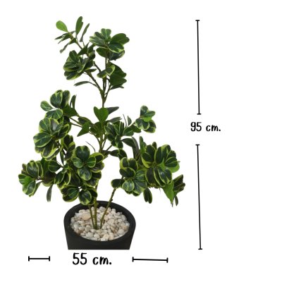 (3P) ต้นหัวใจเศรษฐี (สาริกาด่าง) ต้นไม้ปลอมประดิษฐ์ Artificial Mistletoe Fig