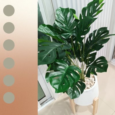 ต้นมอนสเตอร่าปลอมขนาดใหญ่เหมือนจริง | Artificial / Fake Monstera Plant