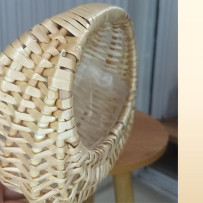 ตะกร้าสานใบเล็กน่ารักสำหรับตกแต่งใส่ของเล็กๆ Cute small woven basket