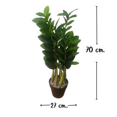 ต้นกวักมรกตประดิษฐ์ต้นไม้ปลอมเหมือนจริงแต่งบ้านแต่งร้านขนาดใหญ่ Artificial ZZ Plant