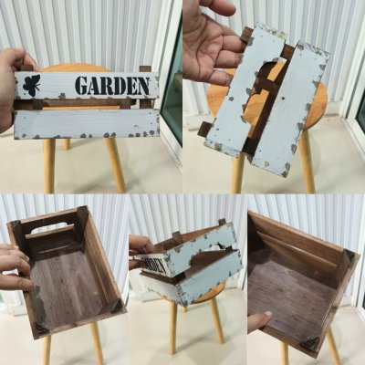 กล่องไม้โทนสีขาววินเทจ Vintage white-tone wooden box