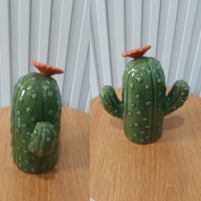 (2 ชิ้น)ต้นกระบองเพชรเซรามิกน่ารัก Cute ceramic cactus.