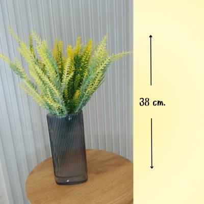 ช่อดอกลาเวนเดอร์ปลอมดอกไม้ประดิษฐ์5ต้น Artificial lavender flower bouquet, 5 stems.