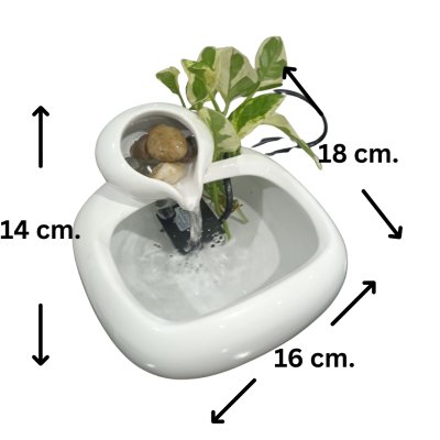 อ่างเซรามิกน้ำพุน้ำตกเสริมฮวงจุ้ยน้ำไหลCeramic basin for waterfall.