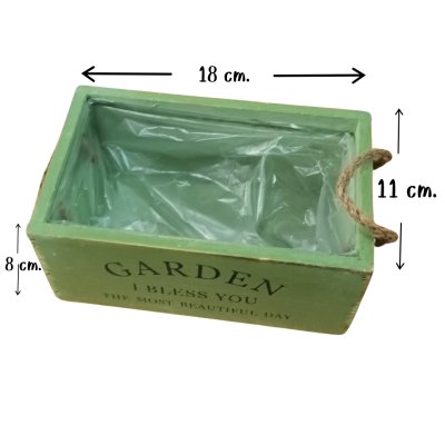 กล่องไม้โทนสีเขียววินเทจ Vintage green-tone wooden box
