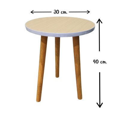โต๊ะกลมขนาดเล็กทรงขายาว โต๊ะวางของ Small round table