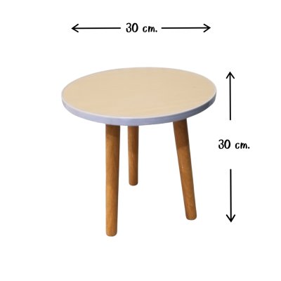 โต๊ะกลมขนาดเล็ก โต๊ะวางของ สูง 30 ซม. Small round table