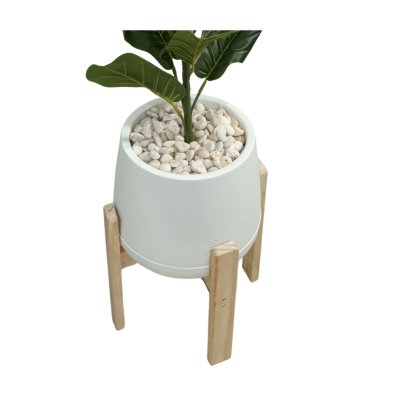 กระถางเบลล่า7-9นิ้วพร้อมขาตั้งไม้ Bella 7-9-inch pot with wooden stand