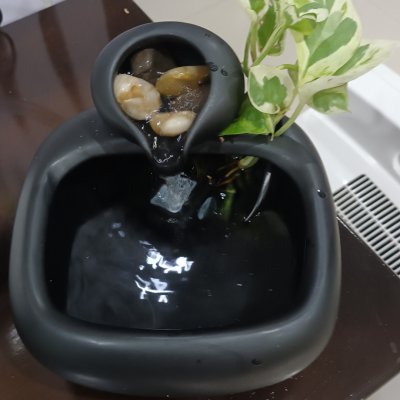 อ่างเซรามิกน้ำพุน้ำตกเสริมฮวงจุ้ยน้ำไหลCeramic basin for waterfall.