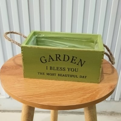 กล่องไม้โทนสีเขียววินเทจ Vintage green-tone wooden box