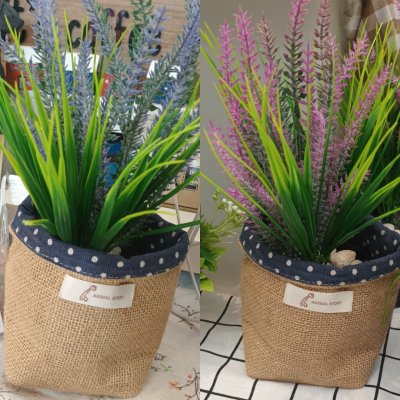 ดอกลาเวนเดอร์ดอกไม้ปลอมประดิษฐ์มี2สีม่วงและชมพู