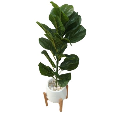 ต้นไทรใบสักปลอมขนาดใหญ่เหมือนจริง Artificial / Fake Fiddle Leaf Fig plant