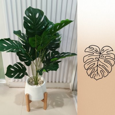 ต้นมอนสเตอร่าปลอมขนาดใหญ่เหมือนจริง | Artificial / Fake Monstera Plant