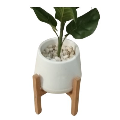 กระถางเบลล่า7-9นิ้วพร้อมขาตั้งไม้ Bella 7-9-inch pot with wooden stand