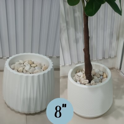 กระถางเบลล่า8นิ้วพร้อมโฟมหิน Bella 8-inch pot.