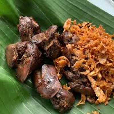 ข้าวเหนียวตับไก่ทอด