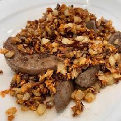 ข้าวเหนียวตับหมูทอด