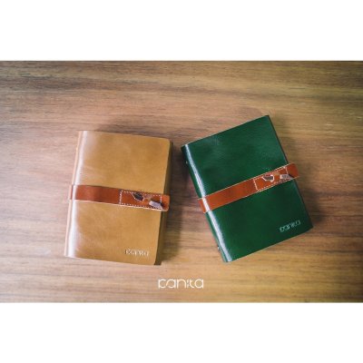 Genuine leather bound notebook, Thai dessert leather set