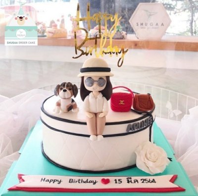 เค้กกระเป๋า แบรนด์เนม เครื่องสำอางค์