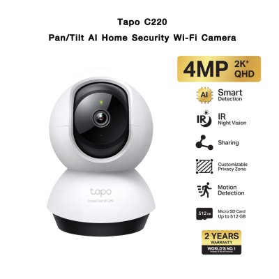 TP-Link กล้องวงจรปิด รุ่น Tapo C200 / C210 / C211 / C220 / C225 / C500 WI-FI IP-CAMERA (ประกัน2ปี)