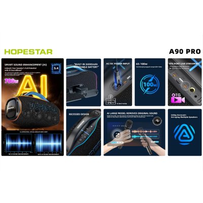 HOPESTAR A90 PROAI Party Speaker