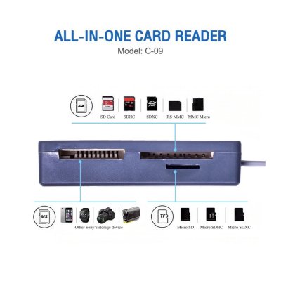 Card Reader Oker C-09 คละสี Card Reader Oker C-09 คละสี
