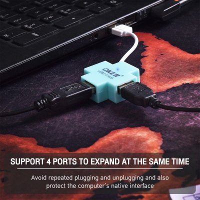 OKER HUB USB 4 PORT H-409 คละสี OKER HUB USB 4 PORT H-409 คละสี