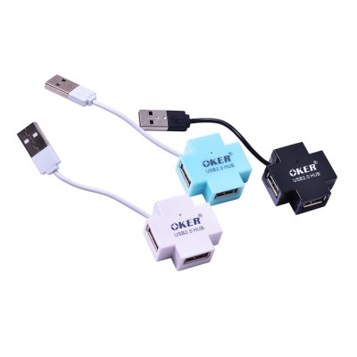 OKER HUB USB 4 PORT H-409 คละสี OKER HUB USB 4 PORT H-409 คละสี