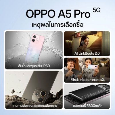 OPPO A5 Pro 5G (6+125GB / 8+256GB) OPPO A5 Pro 5G (6+125GB / 8+256GB)