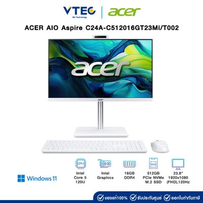 ACER DESKTOP AIO Aspire C24A-C512016GT23Mi/T002