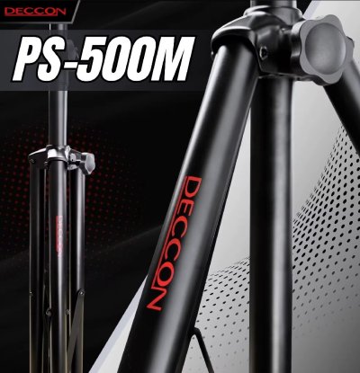 ขาตั้งตู้ลำโพง DECCON PS-500 Speaker Stand ที่วางลำโพง ขาตั้งลำโพง สีดำ แบบเหล็กหนาแข็งแรง สามารถพับขาเก็บได