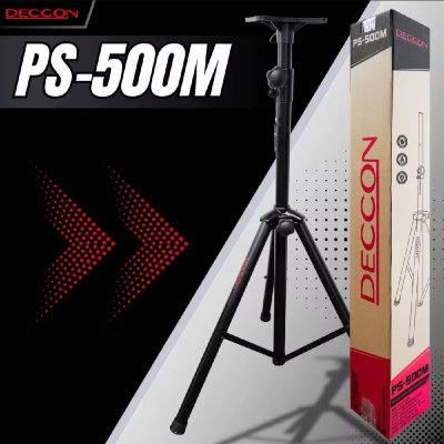 ขาตั้งตู้ลำโพง DECCON PS-500 Speaker Stand ที่วางลำโพง ขาตั้งลำโพง สีดำ แบบเหล็กหนาแข็งแรง สามารถพับขาเก็บได